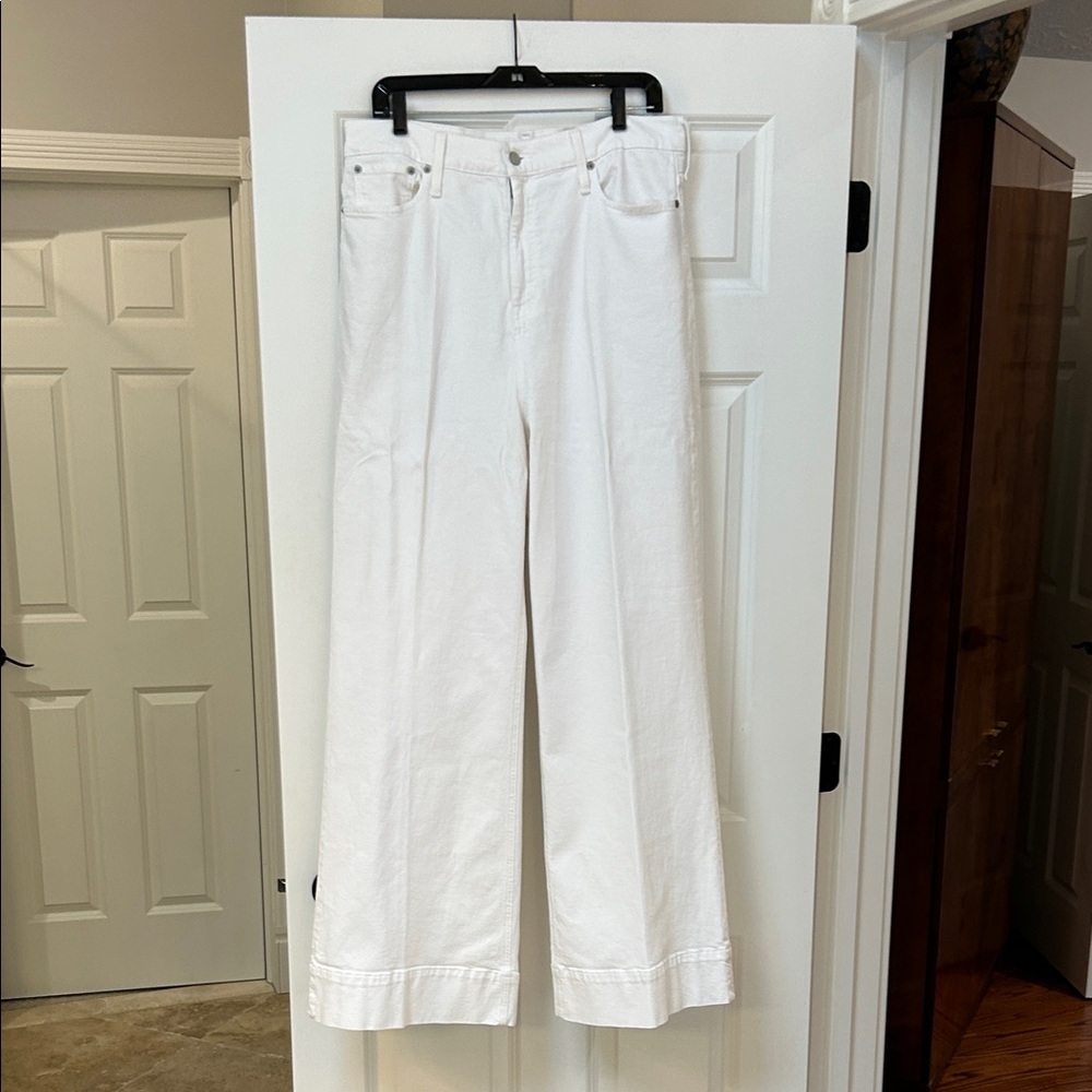 J. Crew Women's Crisp White Flare Trouser Jeans